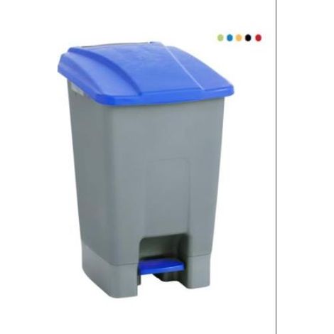 Papelera con pedal MAYA ruedas 70l. verde 4309