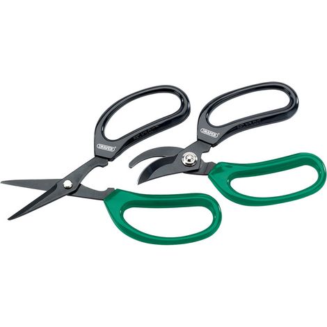 Draper Soft Grip Garden Scissor Set (2-Piece) – Durable, Comfortable Hand Tools for Gardening Tasks (1/5)