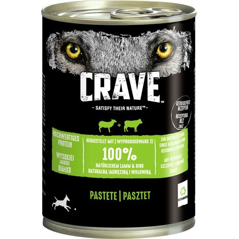 Crave Hundenassfutter Adult getreidefrei 400 g Lamm & Rind (1/2)