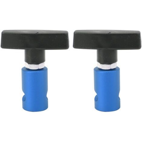 Abrazadera de soporte de elevación de pinza de bujía y amortiguador de capó de 2 piezas, herramienta 2 en 1 para capó y portón trasero del coche, azul (1/4)