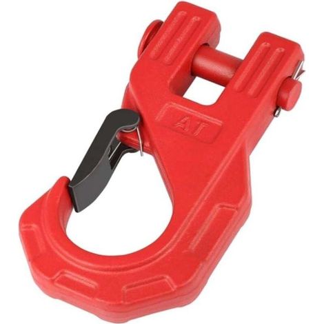 Gancio per verricello resistente da 3/8 di pollice, gancio per verricello, gancio scorrevole a forma di U per cavo per verricello in fune sintetica ATV UTV, (1/4)