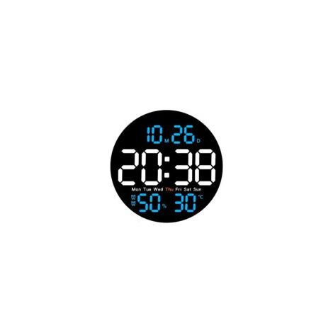 Horloge Murale Numérique 10 Pouces - EINNENFFER - Affichage LED, Température, Humidité et Date - Design Moderne pour Salon ou Bureau
