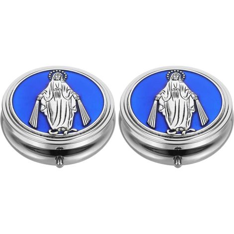 Boîte Métallique pour Bijoux 2pcs en Alliage de Zinc Décorative et Organiseur pour Montre et Collier, pour Table et Salle de Bain (1/5)