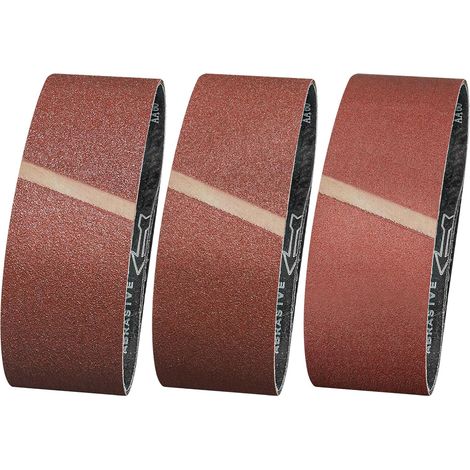 Sollbry Paquete de 12 bandas abrasivas 100 x 915 mm - Grano 60/80/120 - Para lijar, limar, afilar y eliminar óxido (1/5)