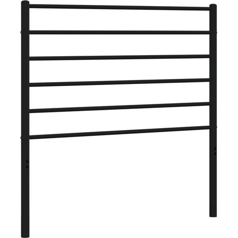 Testiera letto accessorio mobili camera da letto 80 cm metallo nero TDL0202408