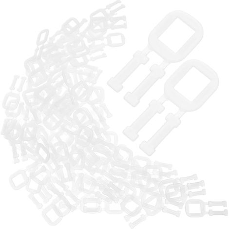 Poignées pour Boîtes en Carton pour Cartons de Déménagement pour Manutention Facile en Plastique Pp Transparentes Antidérapantes 100 Remplacement Portable 100 Pièces (1/5)