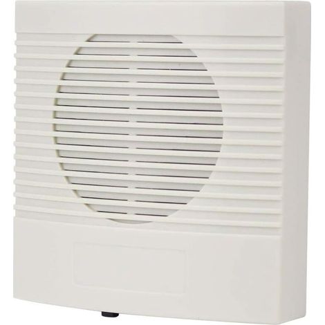 Sonnette électronique filaire de porte carillon DC 12V 3 sonneries Accessoires de contrôle d'accès blanc en plastique Dingdong anneau pour système de contrôle d'accès de sécurité à domicile (1/5)