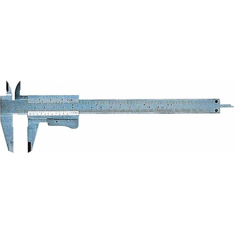 calibre ventesimal 160 mm avec outil de mesure vernier lecture 1/20 mm
