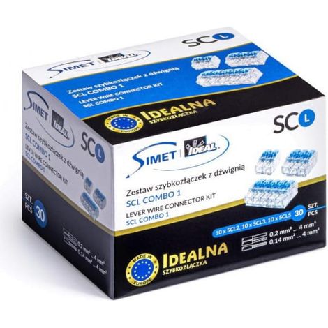 Juego de acoplamientos rápidos SCL combo 1 ideal con palanca 88000901 /30 piezas/