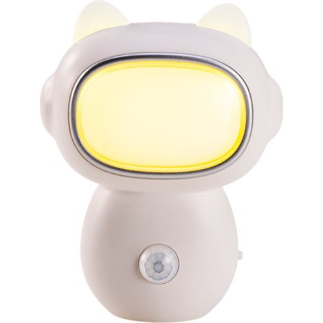 Veilleuse de robot de dessin animé créatif, veilleuse à induction du corps humain, lampe à induction de chargement de chevet de chambre à coucher de couloir 1 (1/2)