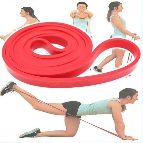 Trade Shop - Fascia Elastica Aerobica Fitness Yoga Banda Di Resistenza Stretching Allenamento - (1/5)