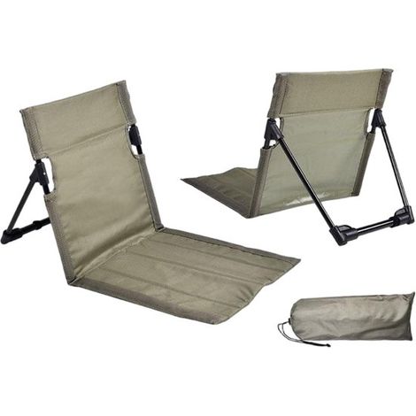 Faltbare Strandmatte – Faltbare Liege – Gartenliege – Sonnenliege – Gartenliege – Camping – Picknick – Reise- oder Urlaubsliege – Braun (1/5)