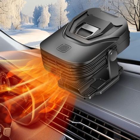 Tragbarer 12V 120W Auto-Heizlüfter Schnellheizung Enteisungs und Antibeschlagfunktion Windschutzscheiben-Zusatzlüfter mit Anschluss an die 360 (1/2)