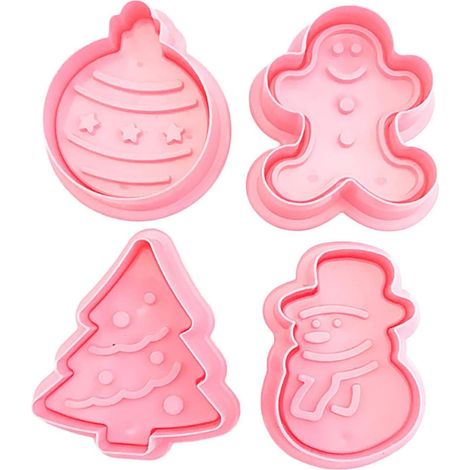 4 décorations de Noël 3D : sapin, bonhomme en pain d'épice, bonhomme de neige, pour la maison et l'organisation de la cuisine.-AquaForge (1/5)