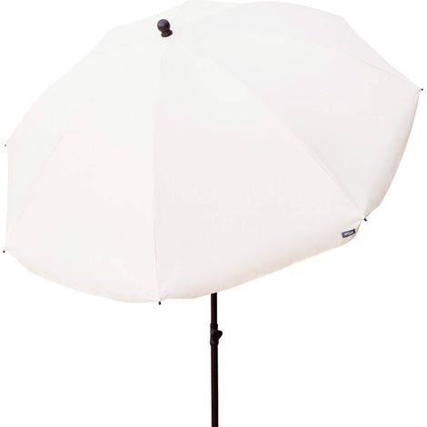 Ombrellone da giardino, con protezione UV30, Ø240 cm, beige, palo 28-32 mm, palo flessibile, altezza regolabile, Ombrelloni grandi, Aktive Giardino (1/5)