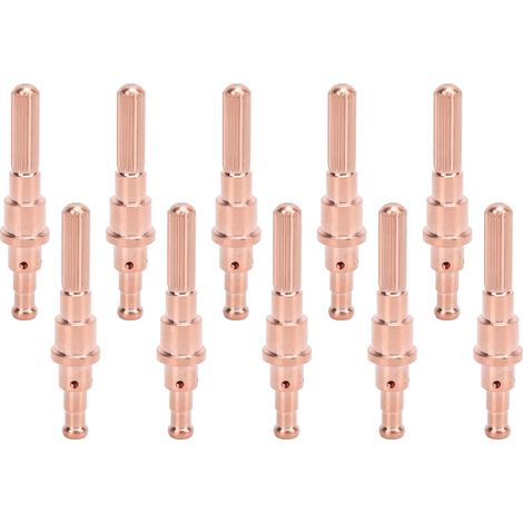 Lot de 10 électrodes plasma en laiton 9-8215, compatibles avec les chalumeaux de découpe Thermal Dynamics SL60 et SL100. (1/5)