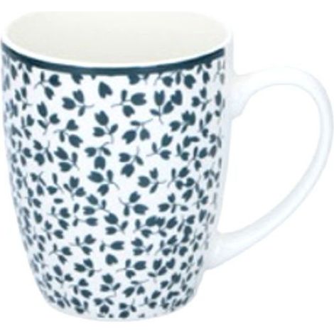 Taza de cerámica con diseño floral de 350 cc Edco