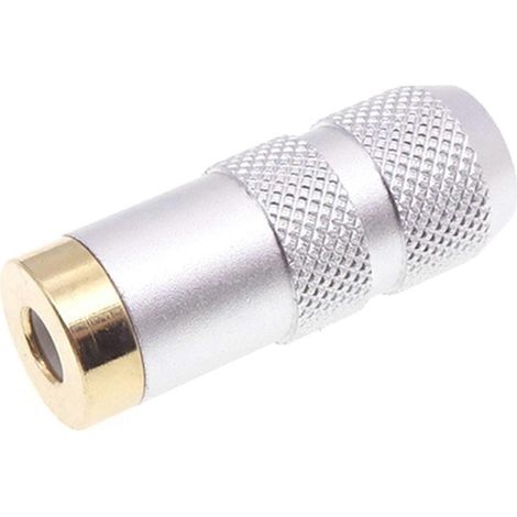 Adaptateur casque 3,5 mm de qualité professionnelle, prise femelle, structure à 4 broches, adapté au soudage de casques audio DIY, couleur argent sable. (1/5)