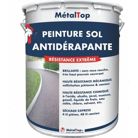 Peinture Antiderapante - Beige brun - RAL 1011 - 5 L - Métaltop