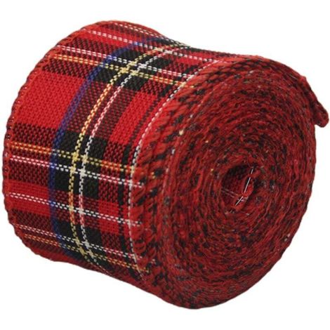 Nastro decorativo natalizio in lino - Rotolo di lino - 2 (modello da 5 cm, 6 metri per rotolo) (1/4)