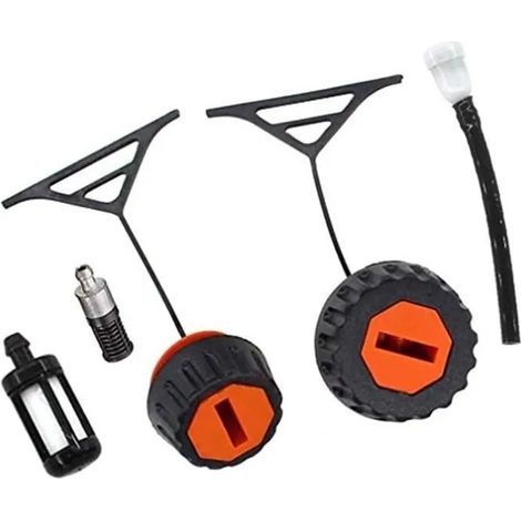 Tankdeckel und Ölabdeckung, Kraftstofffilter. Kompatibel mit den Stihl-Modellen 009, 010, 011, 012, 020, 020T und 021.