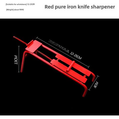 Support d'affûtage en inox pour évier – épaissi – pierre à aiguiser télescopique, angle fixe, antidérapant, pour couteaux (1/5)