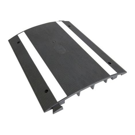 Protège câble RS PRO, Ø interne: 2 x 20mm, long. 500mm, Caoutchouc Noir/Blanc ( Prix pour 1 )