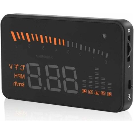 A8 HUD, A8-Display, 5,5 Zoll OBDII-Auto-HUD-Display, automatische Windschutzscheiben-Reflexionsbildschirm-Geschwindigkeitsanzeige