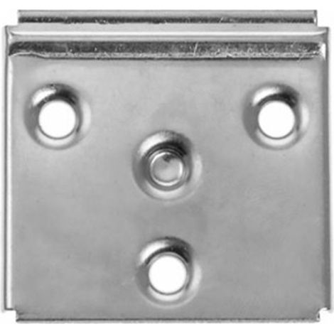 Placa Colgador Cocina Pared - Bolsa 10 Uds.  Acabado Cincado 55x50mm (1/5)