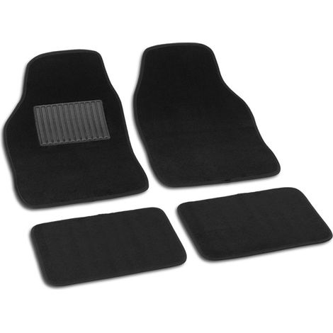TAPIS MOQUETTE/CAOUTCHOUC SET 4 PIÈCES