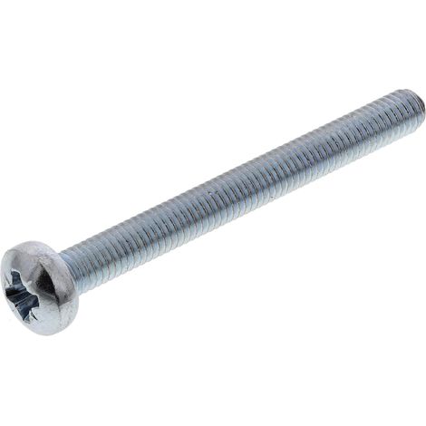 Vis à métaux RS PRO M3 à tête Cylindrique Pozidriv en Acier, 30mm ( Prix pour Sachet de 100 )