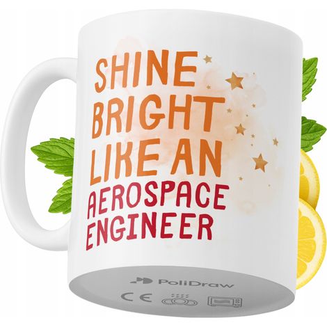 Tazza divertente e umoristica per ingegnere aerospaziale, ideale per caffè e tè, con grafica e testo divertenti. Perfetta per compleanni, onomastici e festività. Tazza premium per occasioni speciali, (1/5)