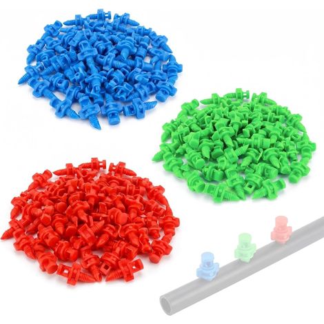 150 Pcs Micro Garden Watering Nozzle, 90/180/360 Degree Spray Nozzle for Lawn and Garden Irrigation System with Water Mist (1/5)