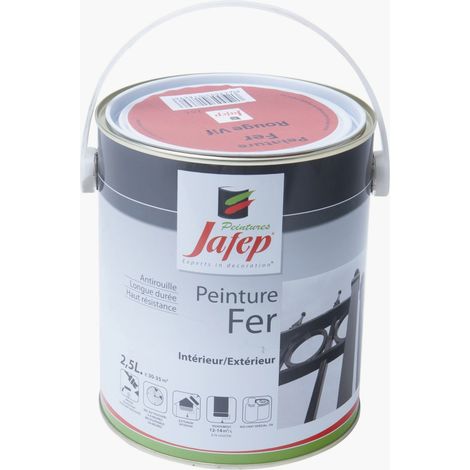 Vernice antiruggine rosso vivo Jafep2,5 L (1/3)