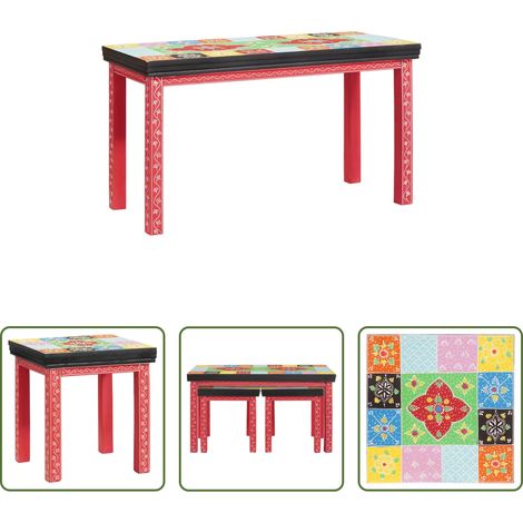 Beistelltisch Set - Beistelltisch 2 pcs Mehrfarbig (1/5)