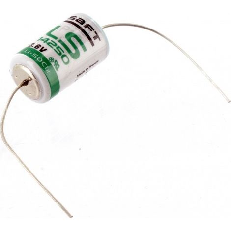 ..
. Saft LS 14250 Pile 1/2 AA, 3.6V, Lithium Thionyle Chloride, 1.2Ah avec cable soudure Made in France.
.
.
.
.