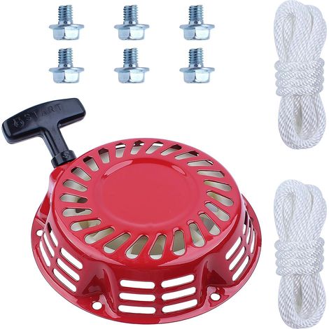 1 Démarreur à Recul,Corde 3.8mm,Moteur Honda GX120 GX160 GX200,Vis Inclus,Petite Motorisation