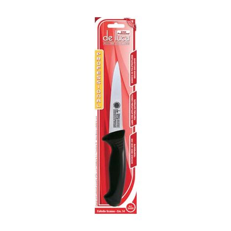 Coltello macellaio scannare professional de luca manico plt/inox cm 14 (2 pezzi) Deluca