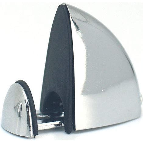 Lot de 10 pinces à verre pour étagère en bois/verre, support en bois en forme de bouche de poisson, réglables (1/3)