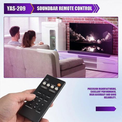Speaker Remote Control for Yamaha YAS-209 YAS-109 Echo Wall Audio Remote Control Replacement ATS-209 (1/5)