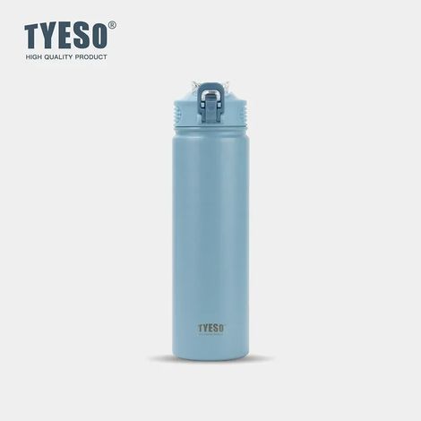 (Bleu, 600 ml) Bouteille d'eau isotherme avec couvercle, en acier inoxydable, adaptée aux voyages et au sport, peut être utilisée pour l'eau chaude et froide. (1/5)