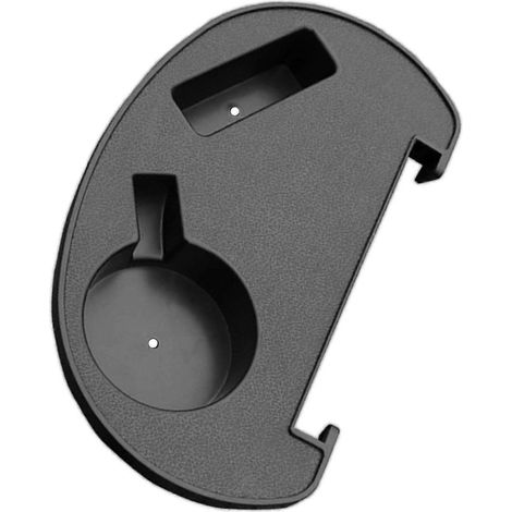 Ensemble table et chaise pliantes inclinables avec plateau et clip de fixation, compatible avec les chaises de jardin et le mobilier d'extérieur, noir. (1/5)