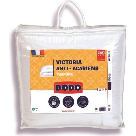 DODO Temperate duvet 300gr/m² anti-mite VICTORIA 220x240 cm white (1/5)