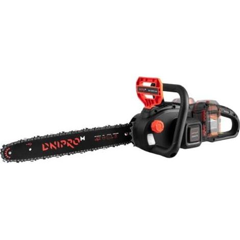 Tronçonneuse sur Batterie DCS-201BC Dual 2x20V - Guide 40 cm, Vitesse Chaîne 16 m/s, Brushless, Lubrification Auto - Par Dnipro-M (1/5)