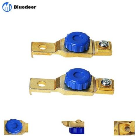 Interrupteur de coupure de batterie moto , coupe-batterie moto, isolateur de batterie 12 V 80 A pour moto, voiture, camion (lot de 2)
