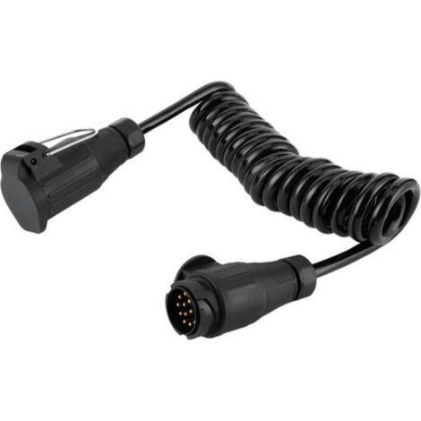 Câble adaptateur 13 broches étanche Rallonge de prise de remorque 1,6 m Cordon flexible pour voiture, camping-car, remorque (1/5)