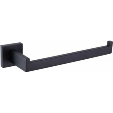 Matte black bathroom robe hook, towel ring, stainless steel towel rack, heavy-duty holder for bathroom (1/4)