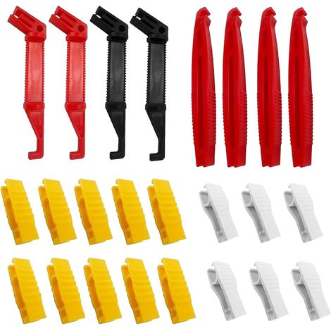 24 Pièces Extracteur Fusible, Plastique Pince Extracteur Fusible, Extracteur de Fusible en Verre Automobile pour Remplacement de Fusibles de Voiture Moto (1/5)