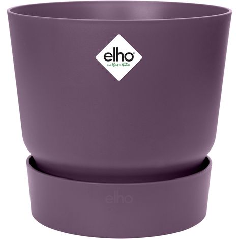 Elho Greenville Rond 25 - Violet - L 24 x B 24.48 x H 23 cm - extérieur - 100% recyclé (1/3)