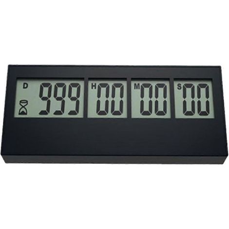 Compteur numérique de jours et d'heures (999 jours) pour vacances, retraite, mariage, laboratoire ou cuisine (1/5)